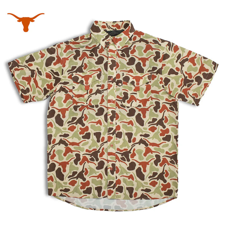 The Frio Tech Shirt - Longhorn Camo