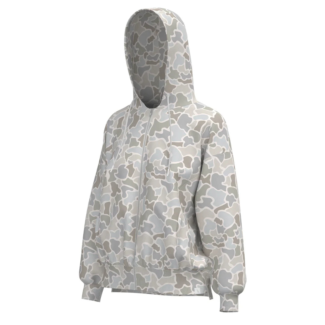 The Local Girl Velvet Fleece Front-Zip Hoodie