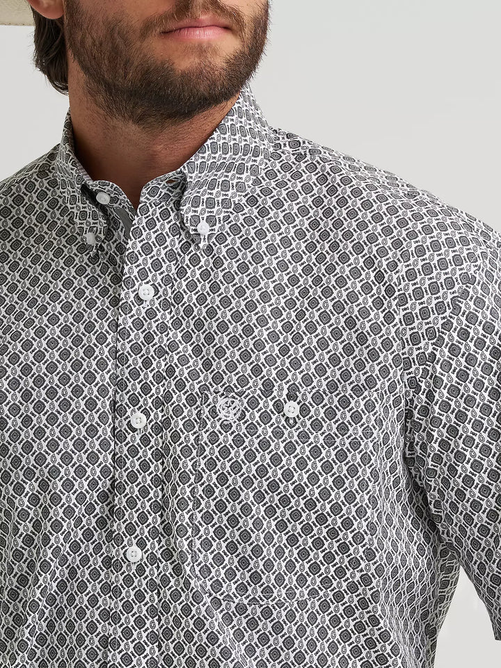 Wrangler Men's George Strait SS One Pocket Button Down Shirt
