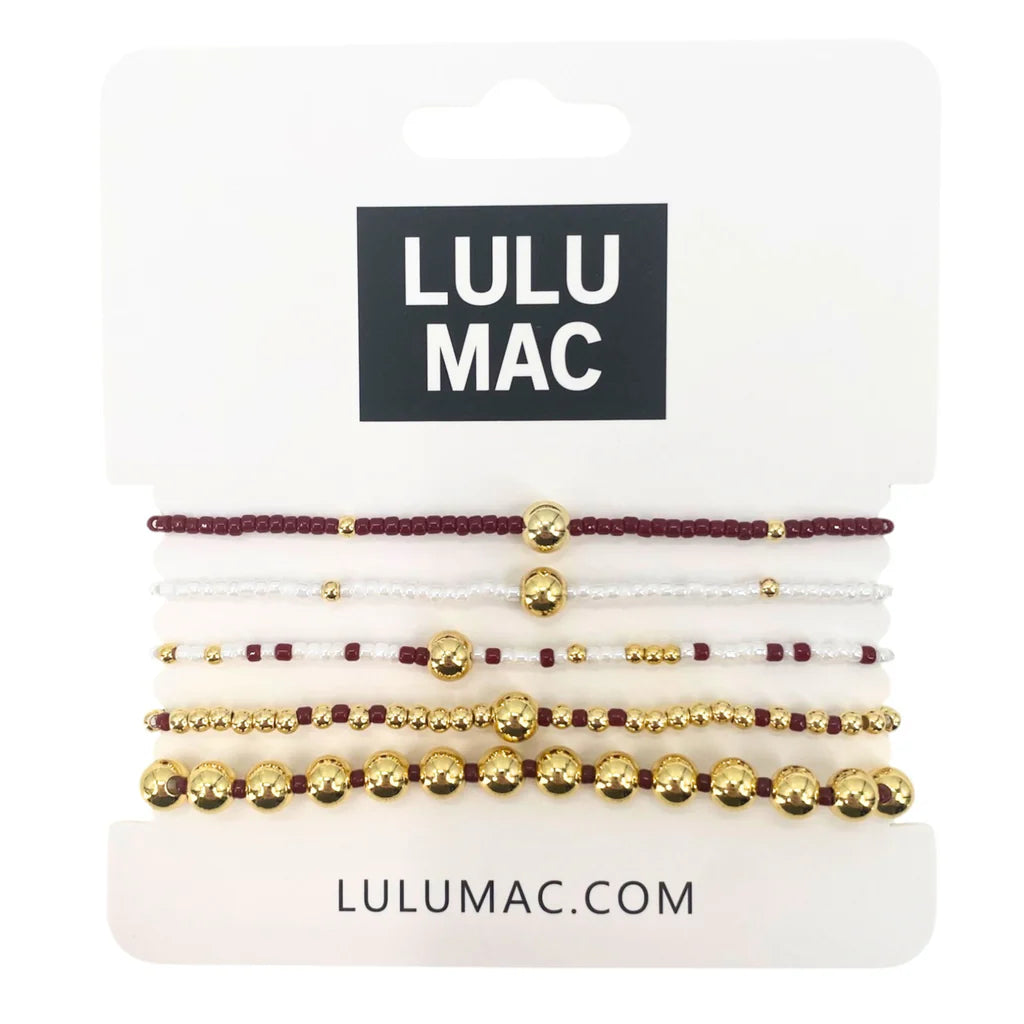 Lulu Mac Stretch Bracelets - Set of 5