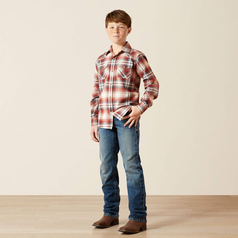 BR Ariat Boys Harper Retro Classic Fit LS Shirt