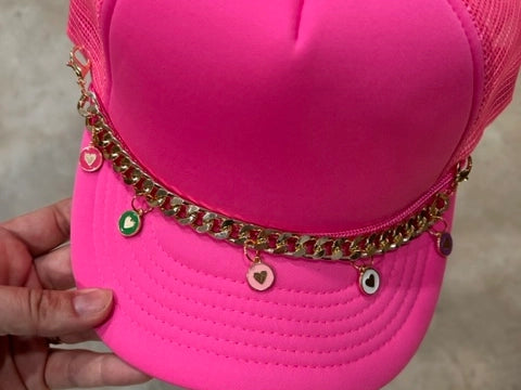 Trucker Hat Chains - Gold