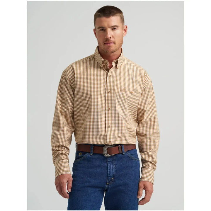 Wrangler Men's George Strait One Pocket Long Sleeve Shirt