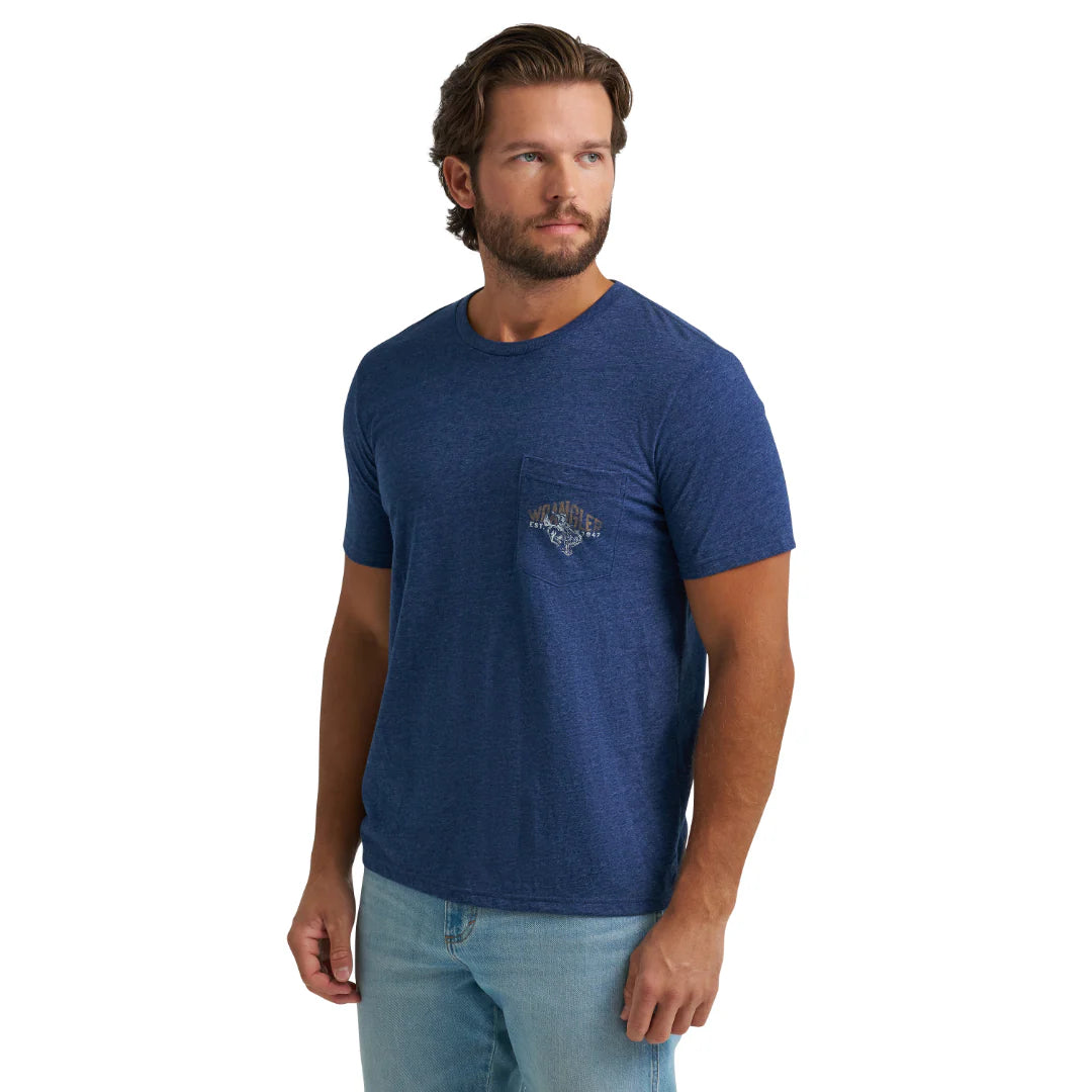 Wrangler Men's Bucking Horse Logo Tee