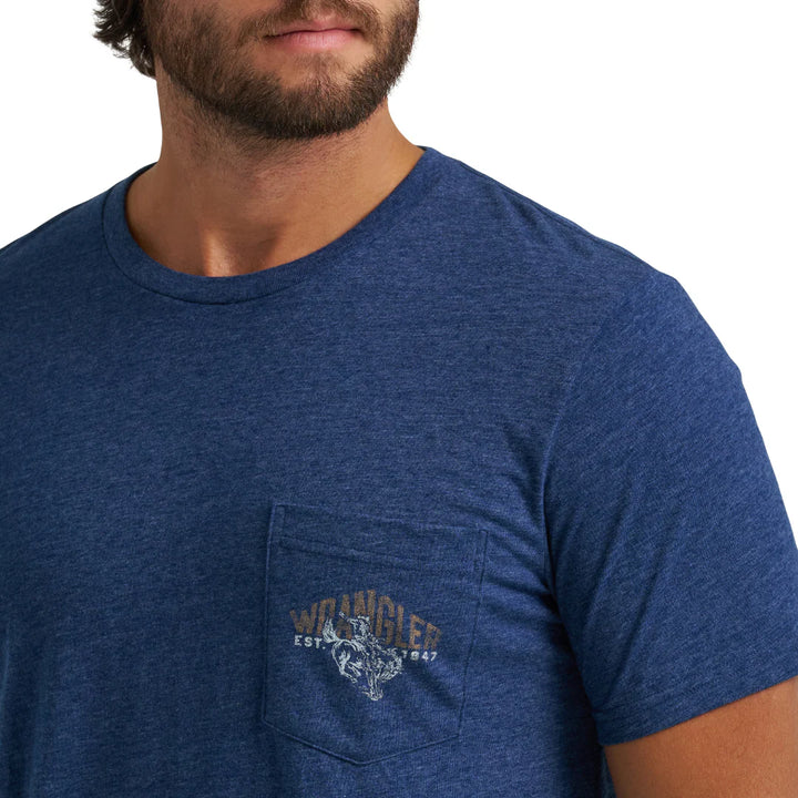 Wrangler Men's Bucking Horse Logo Tee