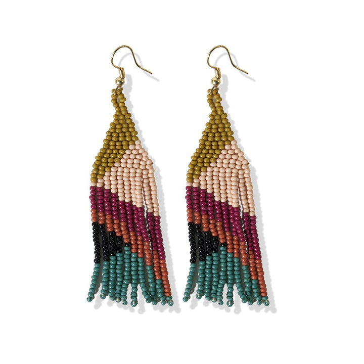 Lennon Beaded Fringe Earrings