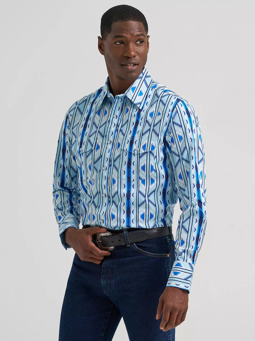 Wrangler Men's Checotah Western Snap LS Shirt