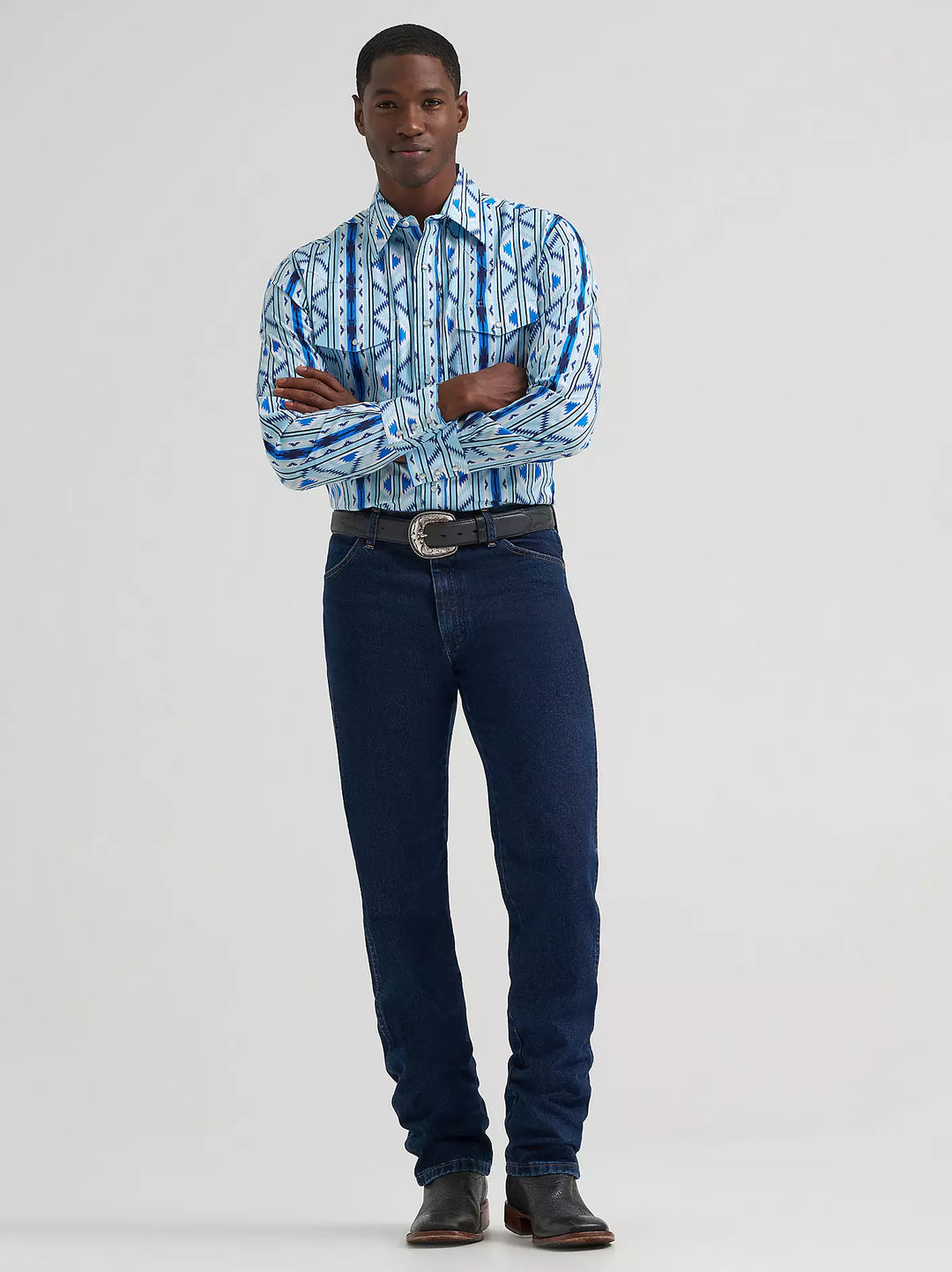Wrangler Men's Checotah Western Snap LS Shirt