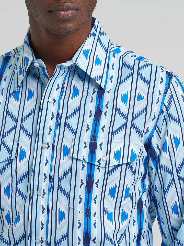 Wrangler Men's Checotah Western Snap LS Shirt