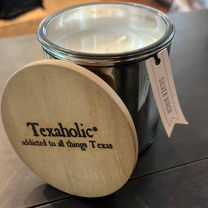 Texaholic® Mercury Glass Candle