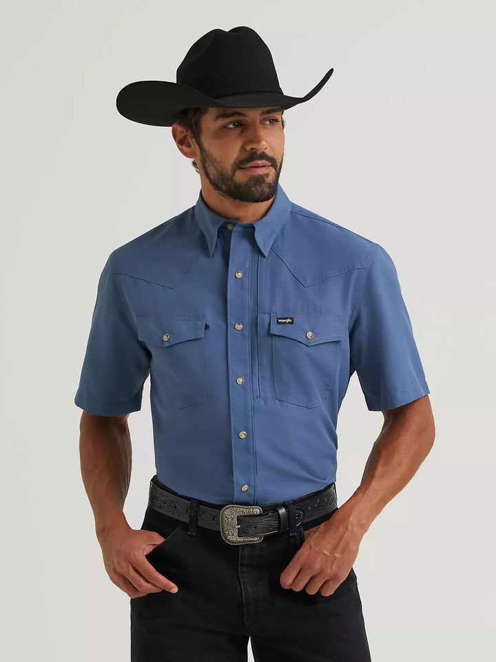 Wrangler Men's ATG Western Performance SS Shirt