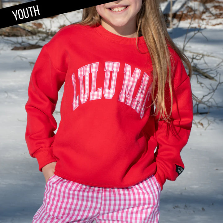 BR Youth Gingham Sweatshirt