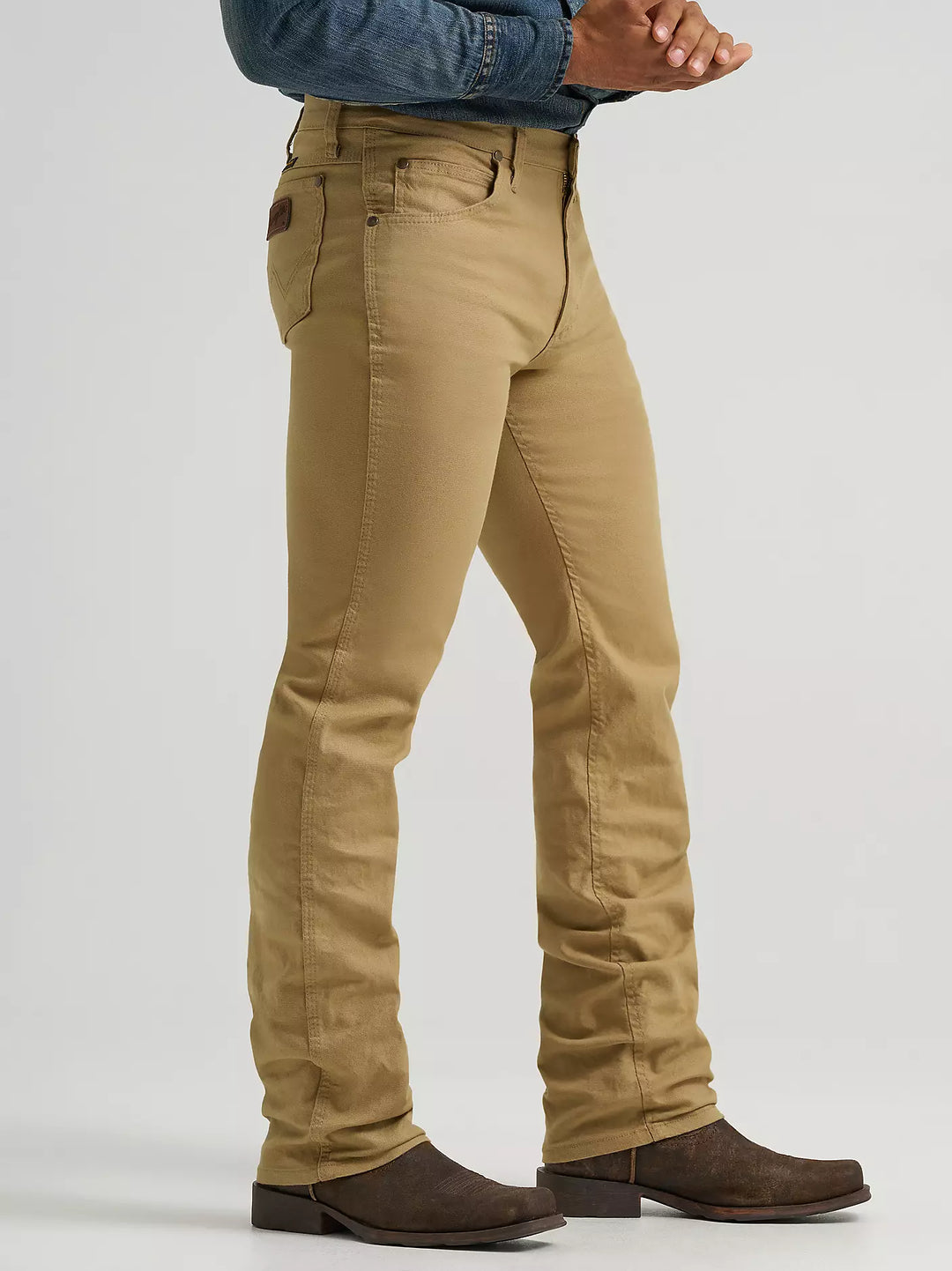 Wrangler Men's Tough Comfort Cowboy Cut Slim Fit Canvas Jeans