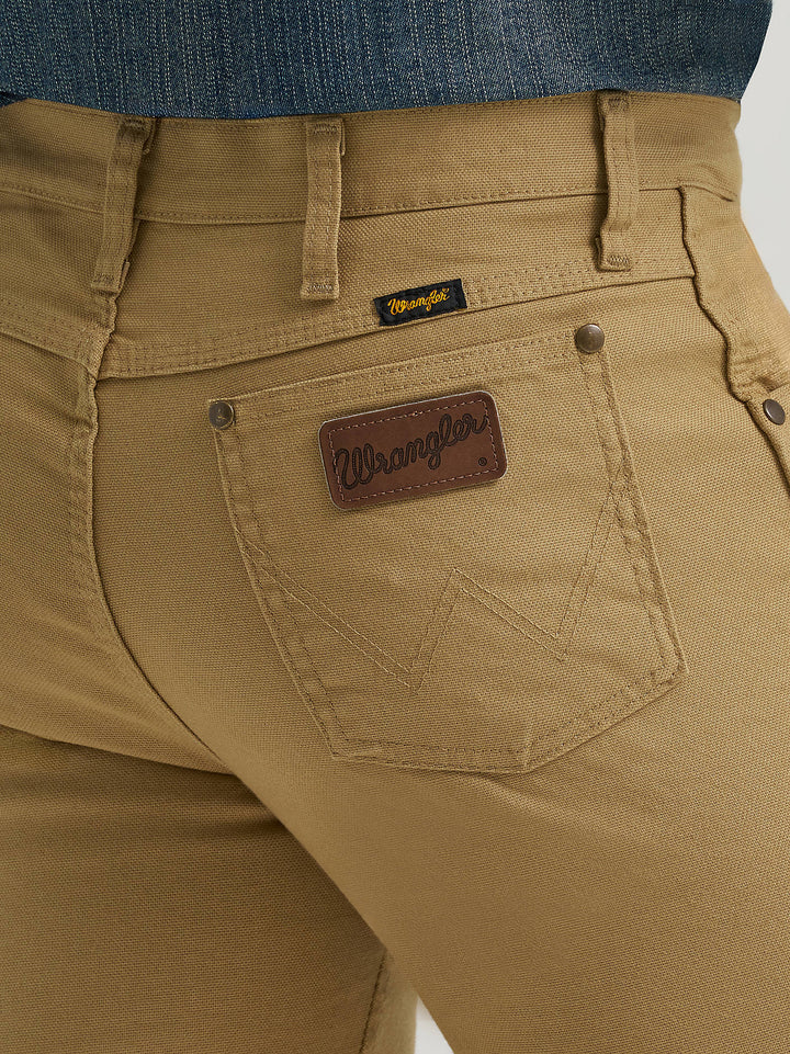 Wrangler Men's Tough Comfort Cowboy Cut Slim Fit Canvas Jeans