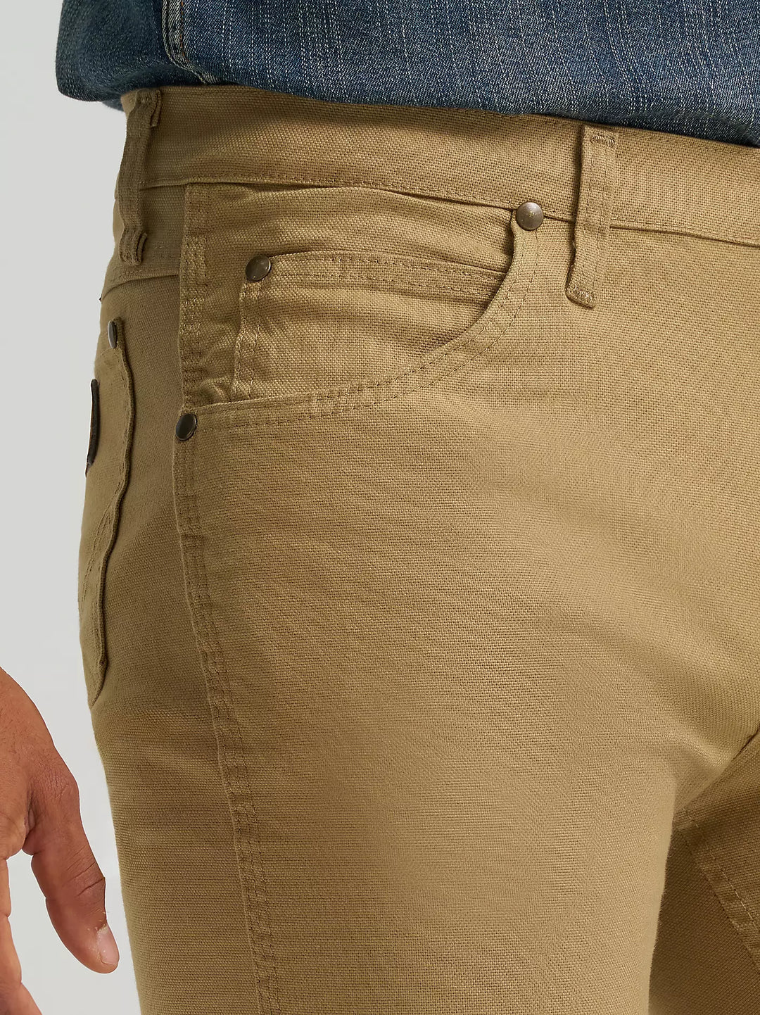 Wrangler Men's Tough Comfort Cowboy Cut Slim Fit Canvas Jeans