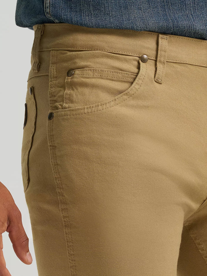 Wrangler Men's Tough Comfort Cowboy Cut Slim Fit Canvas Jeans