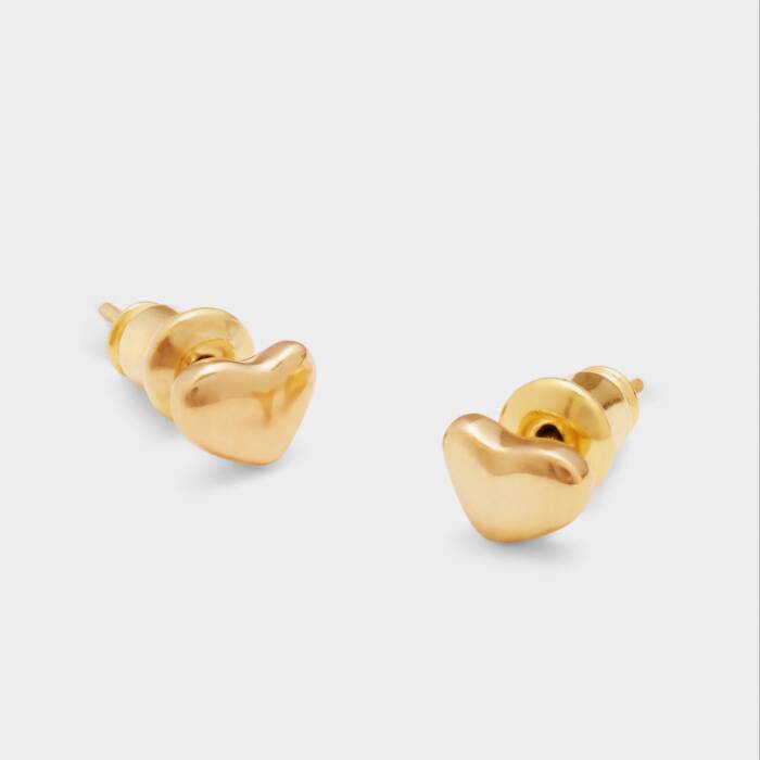 Katie Loxton Heart of Gold Stud Earrings