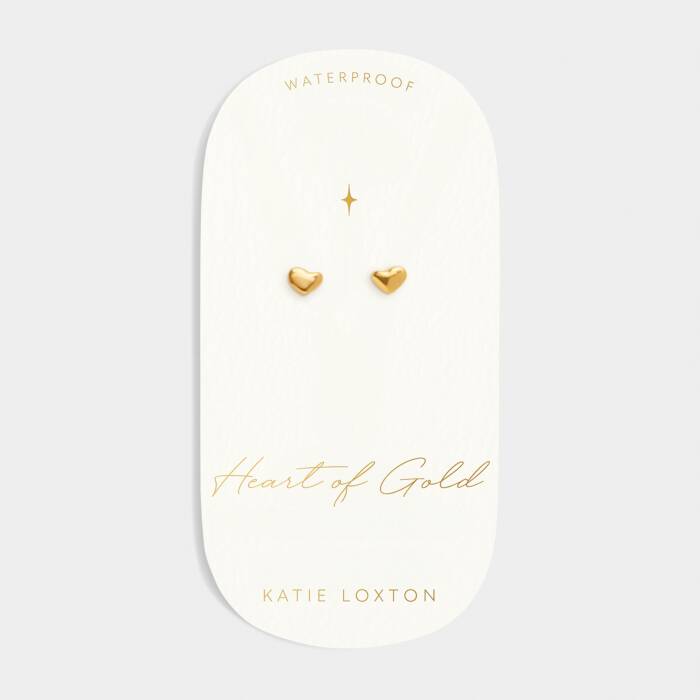 Katie Loxton Heart of Gold Stud Earrings