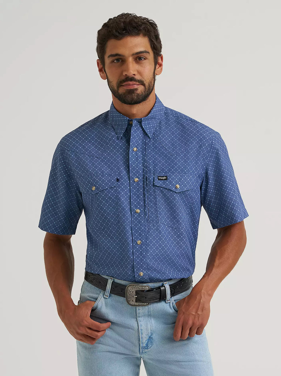 Wrangler Men's ATG Western Performance SS Shirt