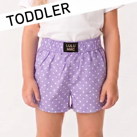 BR Lulu Mac Toddler Mini Polka Dot Shorts