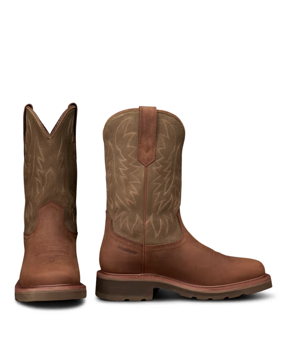 The Tecovas LongHaul Waterproof Square Soft Toe Work Boot with Temp Control
