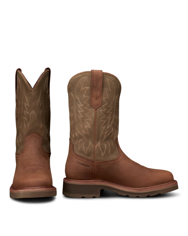 The Tecovas LongHaul Waterproof Square Soft Toe Work Boot with Temp Control