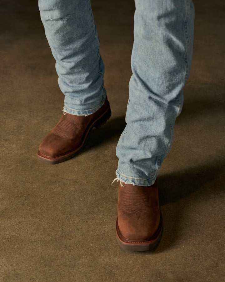 The Tecovas LongHaul Waterproof Square Soft Toe Work Boot with Temp Control
