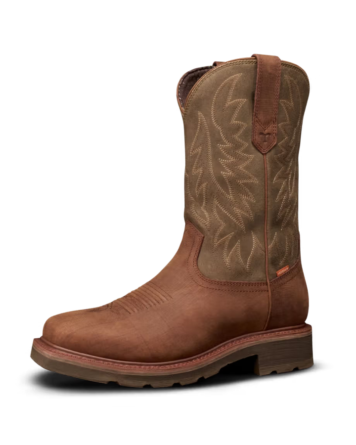 The Tecovas LongHaul Waterproof Square Soft Toe Work Boot with Temp Control