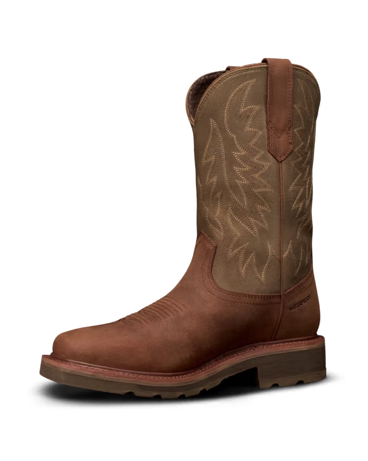 The Tecovas LongHaul Waterproof Square Soft Toe Work Boot with Temp Control