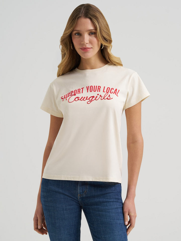 Wrangler Women's Support Local Cowgirls Tee