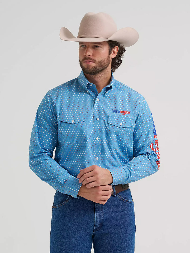 Wrangler Men's Logo LS Shirt
