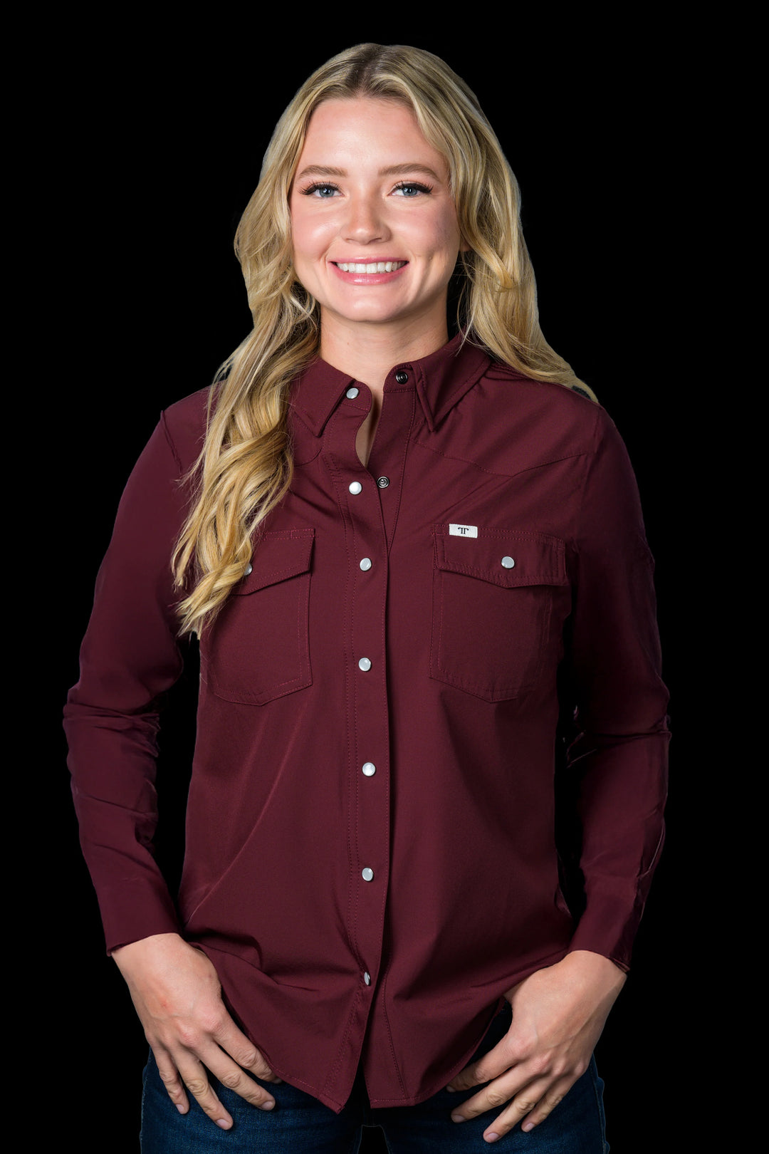 The Ferrell Core Women's Long Sleeve Snap Shirt