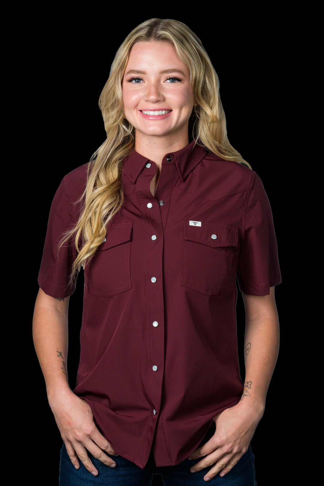 The Ferrell Core Women's Short Sleeve Snap Shirt