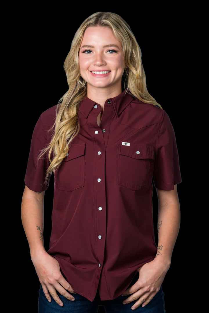 The Ferrell Core Women's Short Sleeve Snap Shirt