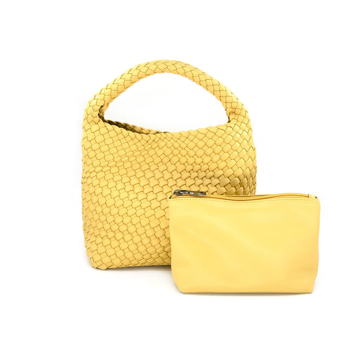 B&C Woven Mini Hobo Bag