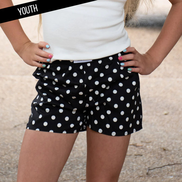 Lulu Mac Youth Polka Dot Shorts - Little Dots