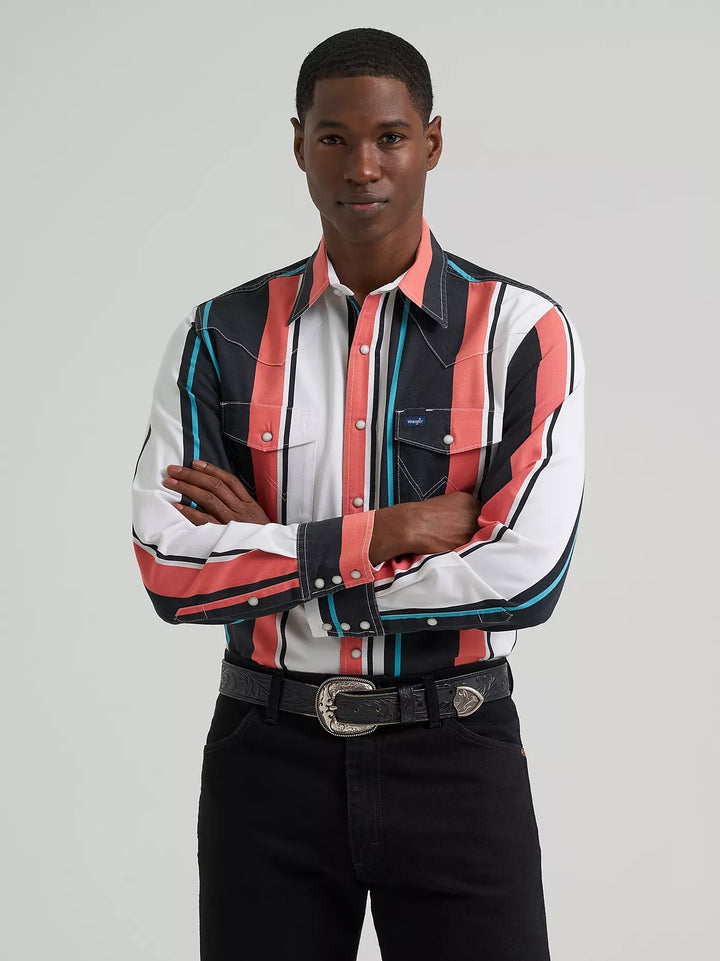 Wrangler Men's Vintage Brushpopper LS Shirt