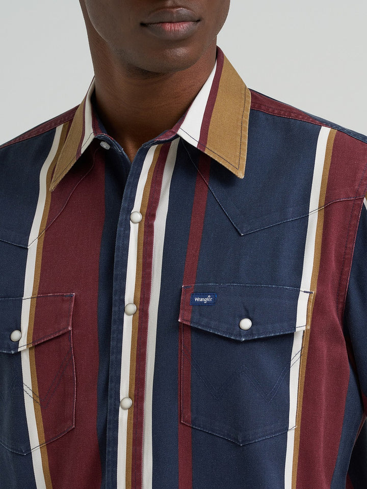 Wrangler Men's Vintage Brushpopper LS Shirt
