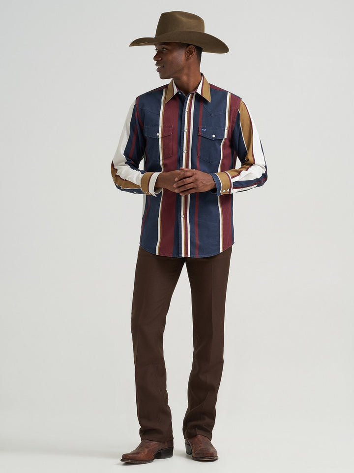 Wrangler Men's Vintage Brushpopper LS Shirt