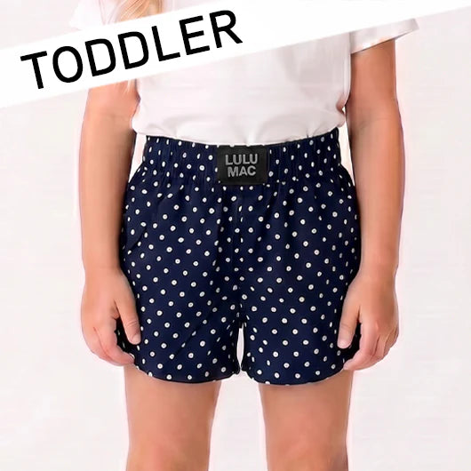BR Lulu Mac Toddler Mini Polka Dot Shorts