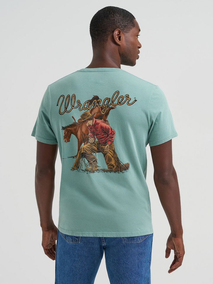 Wrangler Men's Kneeling Cowboy Tee