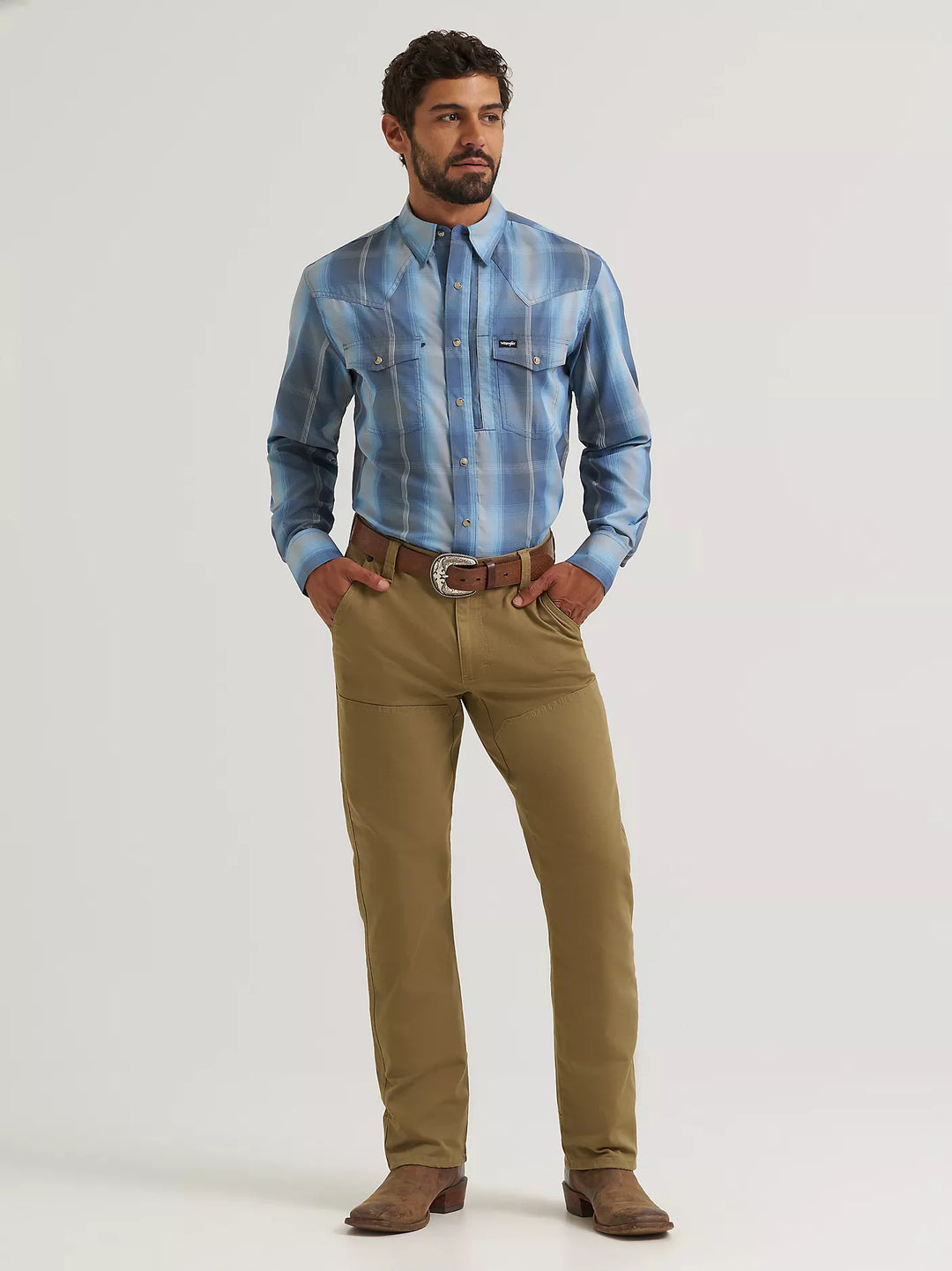 Wrangler Men's ATG Western Performance LS Shirt