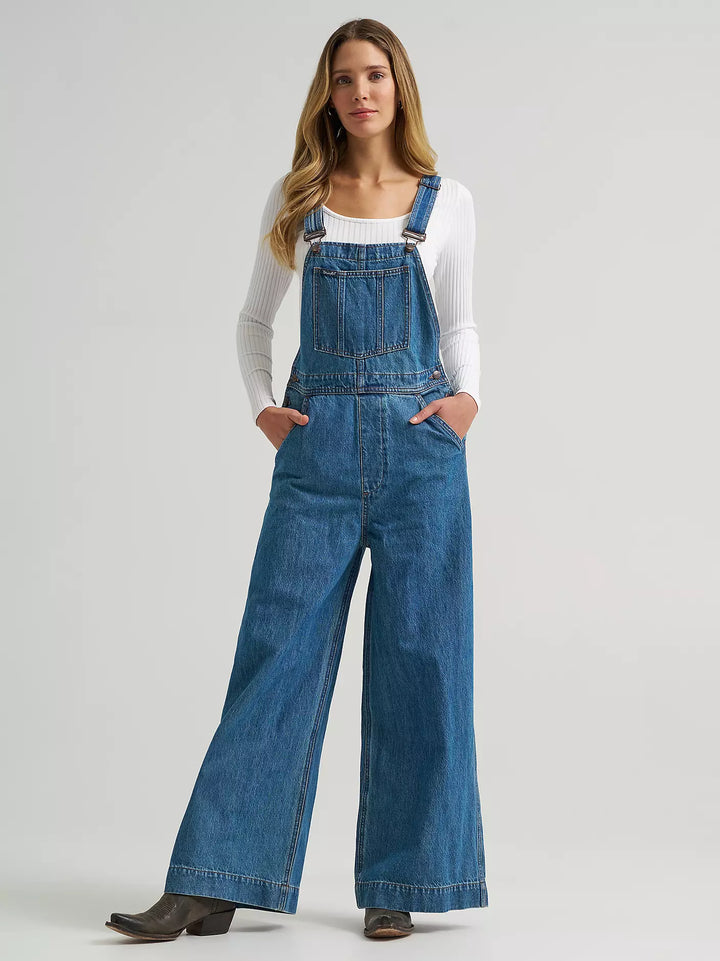 Wrangler Women's Retro Bailey Wide Leg Overalls