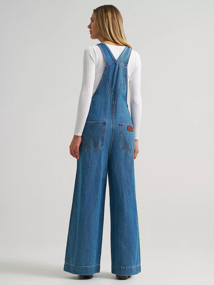 Wrangler Women's Retro Bailey Wide Leg Overalls