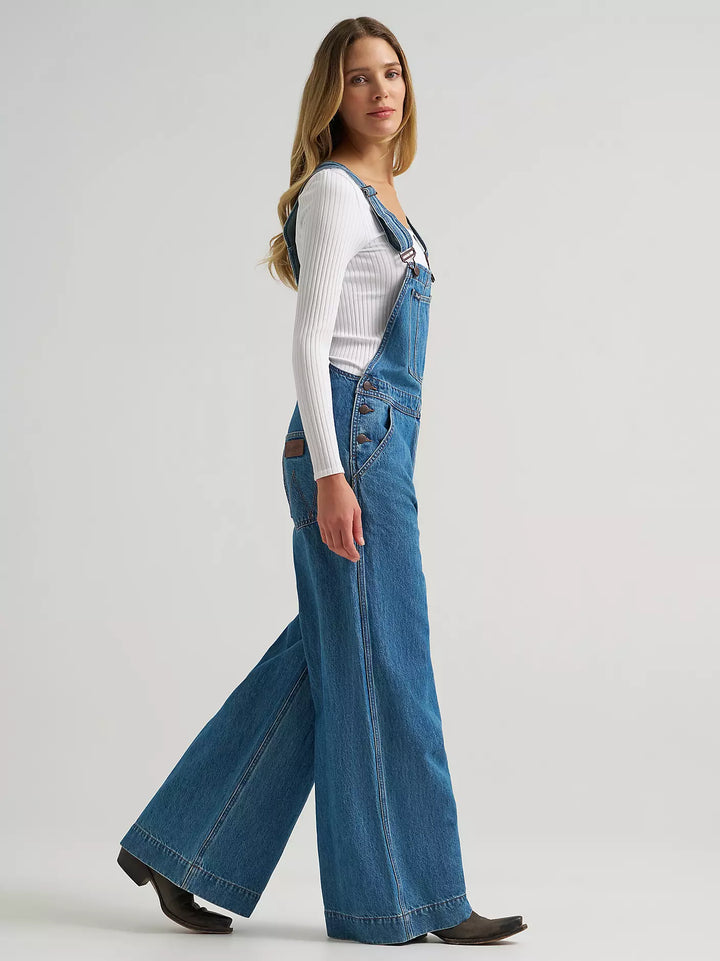 Wrangler Women's Retro Bailey Wide Leg Overalls