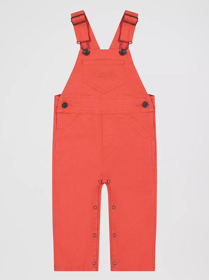 Wrangler Baby Girl Colorwash Denim Overalls