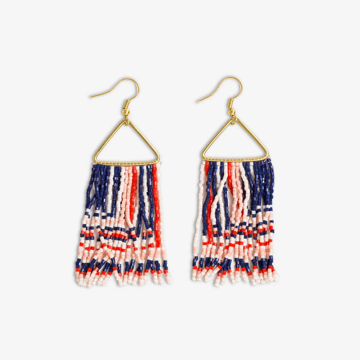 Ink & Alloy Paige Beaded Fringe Earrings