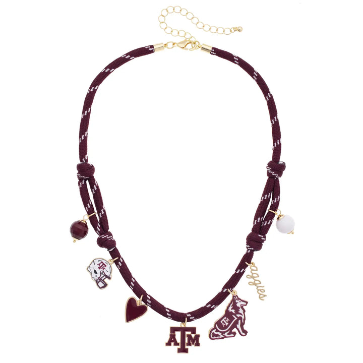 CS Gameday Paracord Multi Charm Necklace