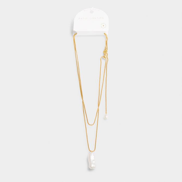 Katie Loxton Pearl Lariat Necklace