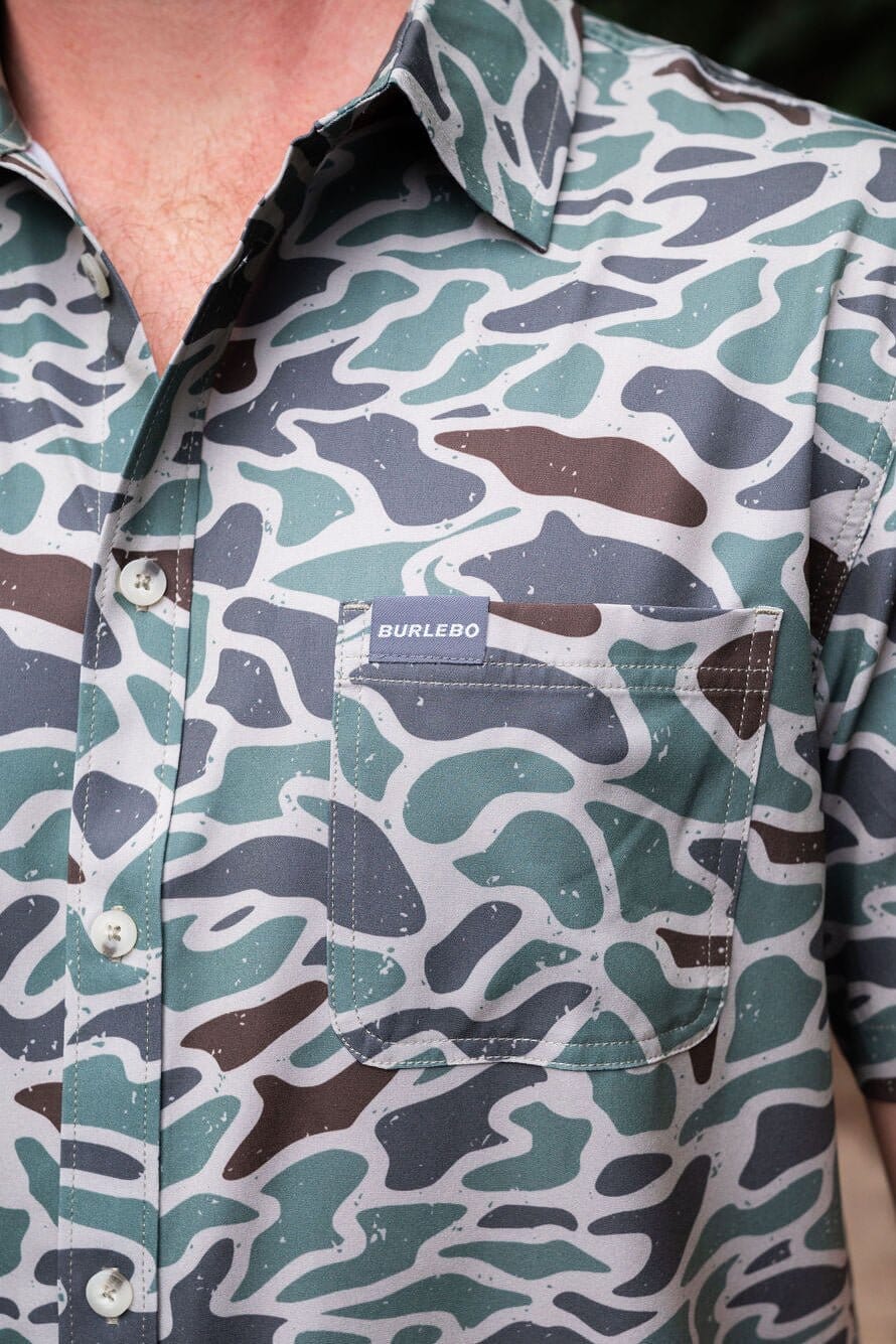 Burlebo Performance Button Up - Camo